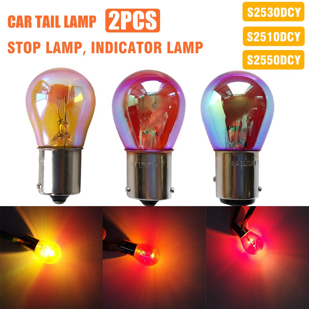 S25 PY21W 50DCA BAU15S ǹ/ũ ڹ  , 12V 21W 1156 BAY15D P21/5W ڵ Ĺ̵  ǥõ , 2 